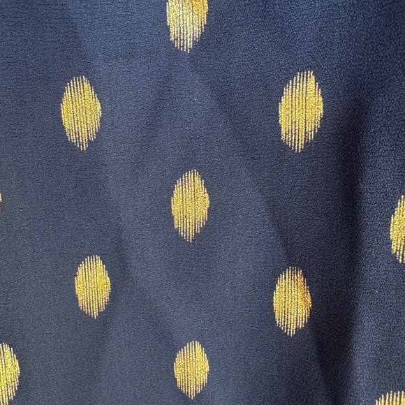 Gold Leaf Mock Neck Blouse - Picture 5 of 7